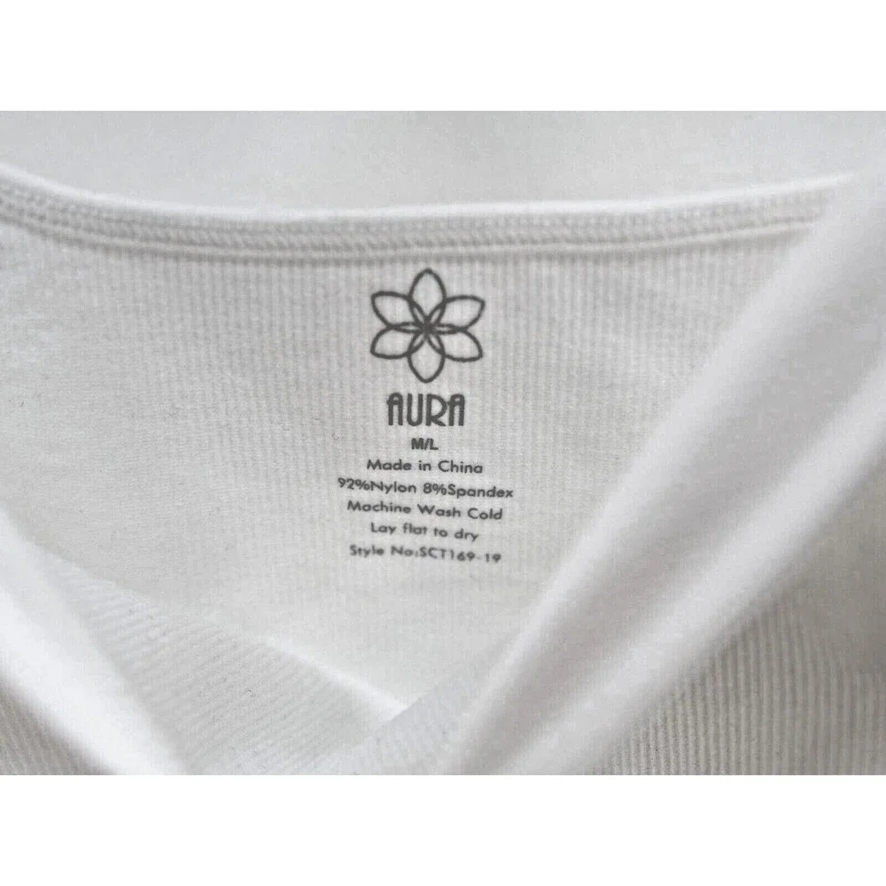 SLEEVELESS TANK TOP MEDIU MAURA WOMENS STRETCHY WHITE